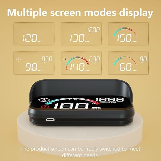AZIJYV Windshield Speedometer Projector, Digital Speedometer - Image 3