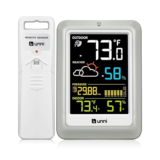 Indoor Outdoor Thermometer Wireless Weather Stations, by UUNNI