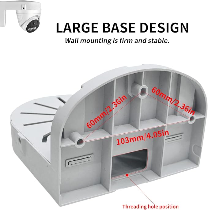 Indoor Outdoor Camera Bracket ABS Plastic Wall Mount L-Shaped Bracket - Image 6