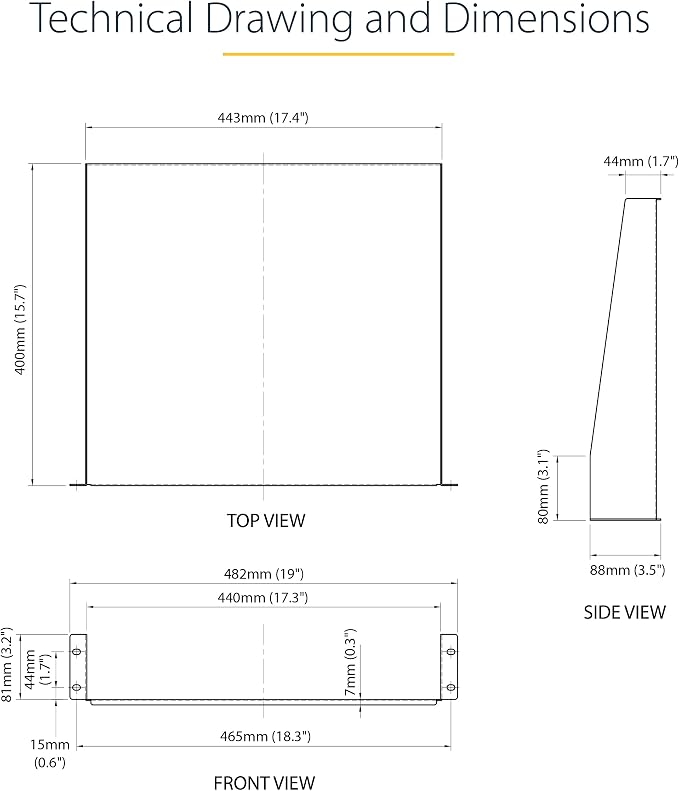 StarTech.com 2U Server Rack Shelf - Image 6