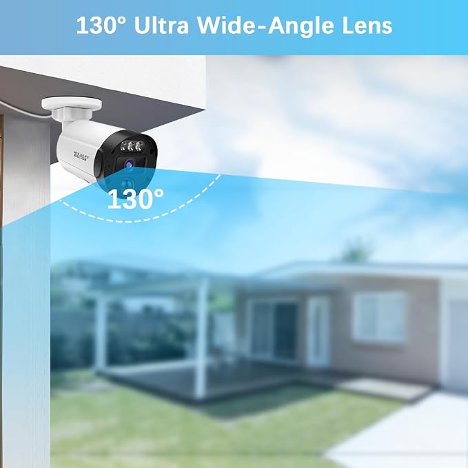 【90-Day Storage & 2-Way Audio】 Outdoor Wired Security Camera System, Wired Home - Image 3