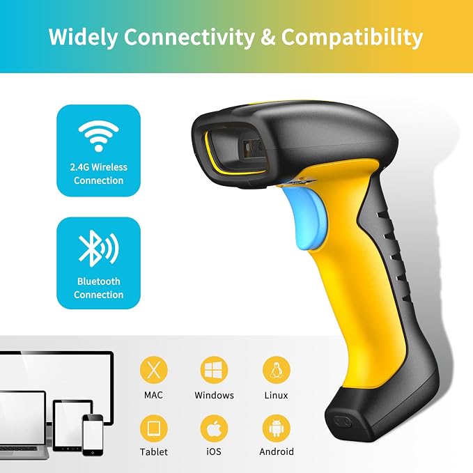 NETUM Upgraded QR Industrial Bluetooth Barcode Scanner - Image 5