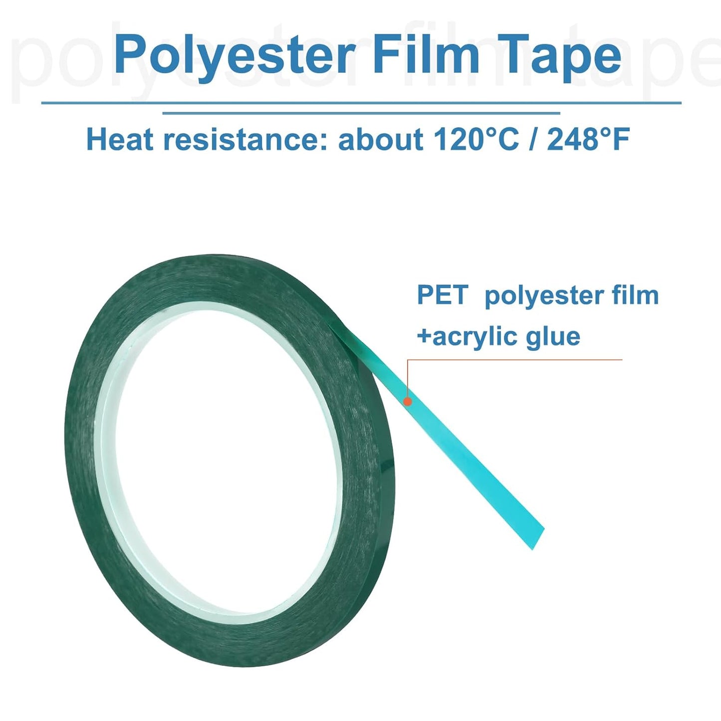 uxcell 2pcs 1/4" x 60 Yard Graphic Tape Whiteboard Grid Marking Tape Pinstripe Chart Line, Green