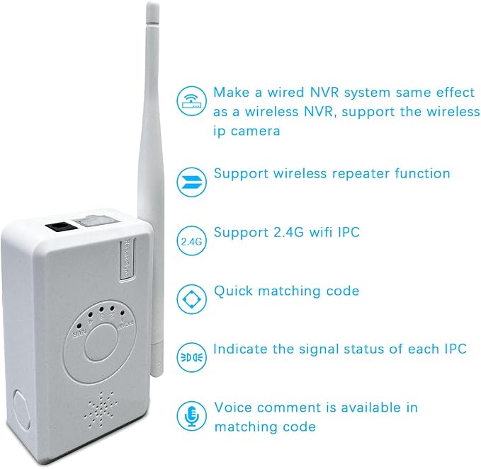 OOSSXX WiFi Range Extender Wi-Fi Booster/Wi-Fi Repeater, - Image 4