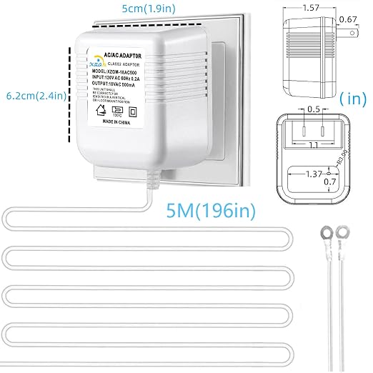 XZGm18V500MA doorbell Power Adapter, Video doorbell Special Power Transformer - Image 4