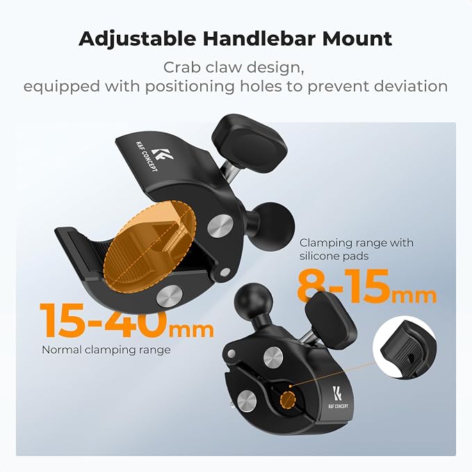 K&F CONCEPT Dual Super Clamp Camera Mount - Image 2