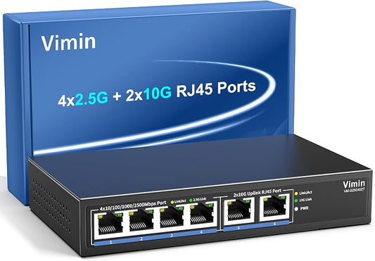 6-Port 10G/2.5G Ethernet Switch by Vimin