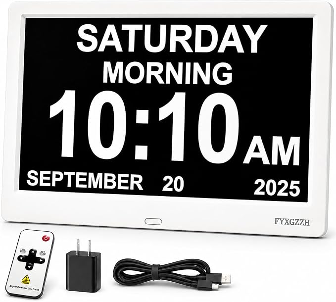 11.5'' Dementia Clocks for Seniors Extra Large, Senior Clocks by Abrandthatyoucantrust