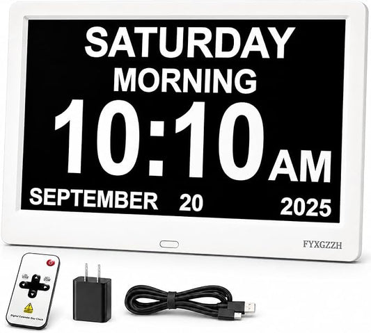 11.5'' Dementia Clocks for Seniors Extra Large, Senior Clocks by Abrandthatyoucantrust