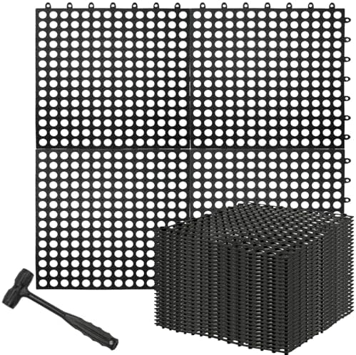 30Pcs Interlocking Drainage Floor Tiles, Modular Interlocking Floor Mats by Chrotopic