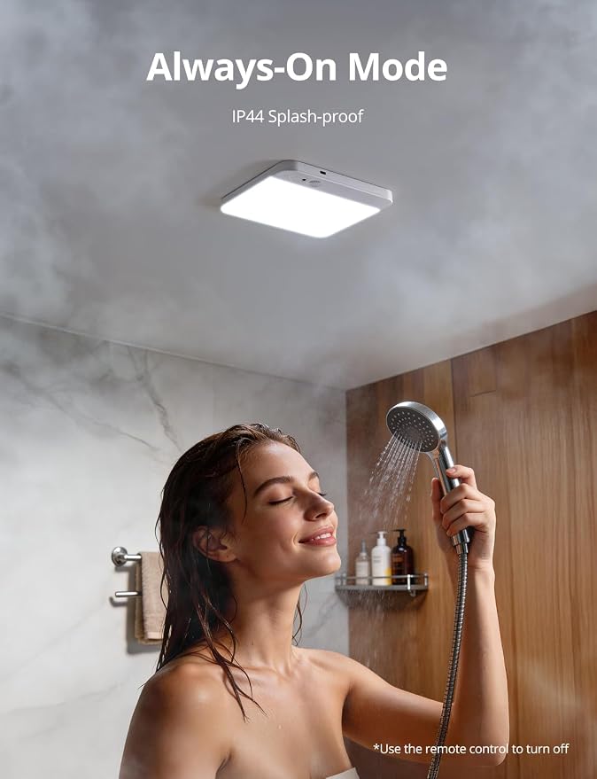 Bojim Rechargeable Remote Control Battery Operated Motion Sensor Ceiling Light - Image 6