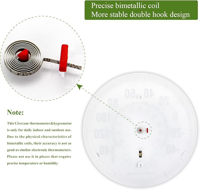 Circrane 13.25 Inch Round Thermometer - Image 6