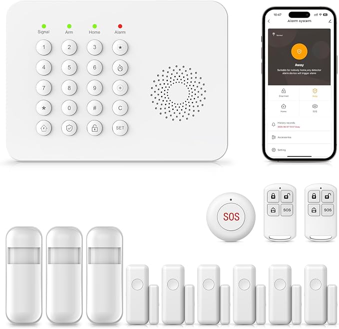 YBJ Alarm System for Home Security, DIY Wireless Home Alarm System by YBJDirect