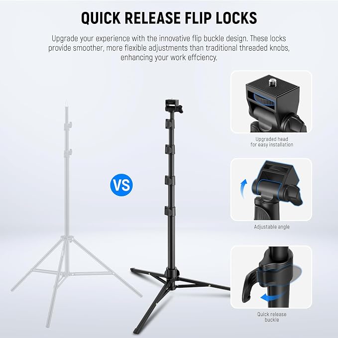 NEEWER Basic Phone Tripod for iPhone & Camera w/Remote & Phone Holder, Portable - Image 5