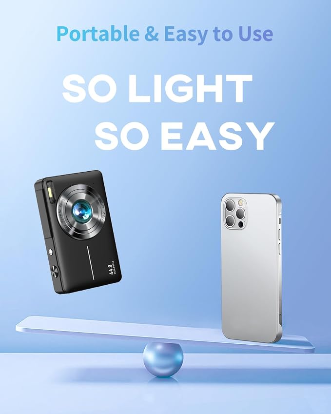 Digital Camera, FHD 1080P Point and Shoot Camera - Image 4
