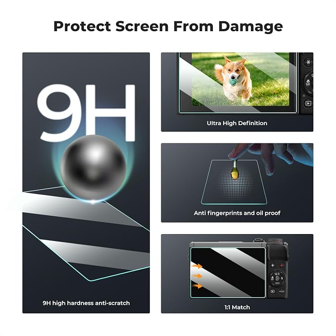 K&F CONCEPT 3 Pack Camera Screen Protector Compatible - Image 3