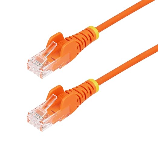 StarTech.com 4ft Orange Slim CAT6 Ethernet Cable, Snagless RJ45, 28AWG Pure by StarTech