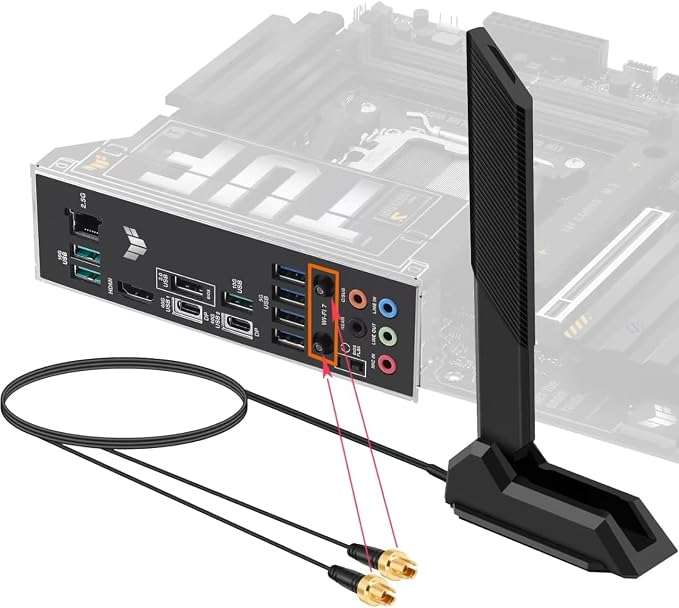 WiFi 7 Gaming Motherboard Magnetic Base Antenna - Image 7
