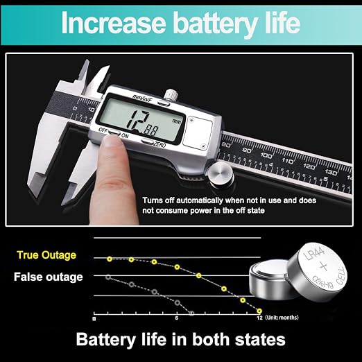 Kynup Digital Caliper, Caliper Measuring Tool, Micrometer Dial Vernier Caliper - Image 4