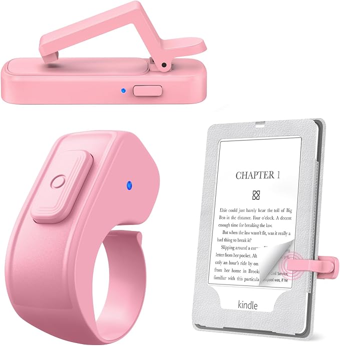 Page Turner Ring for Kindle, Remote Control for iPhone iPad Android Tablets by JIMZOO