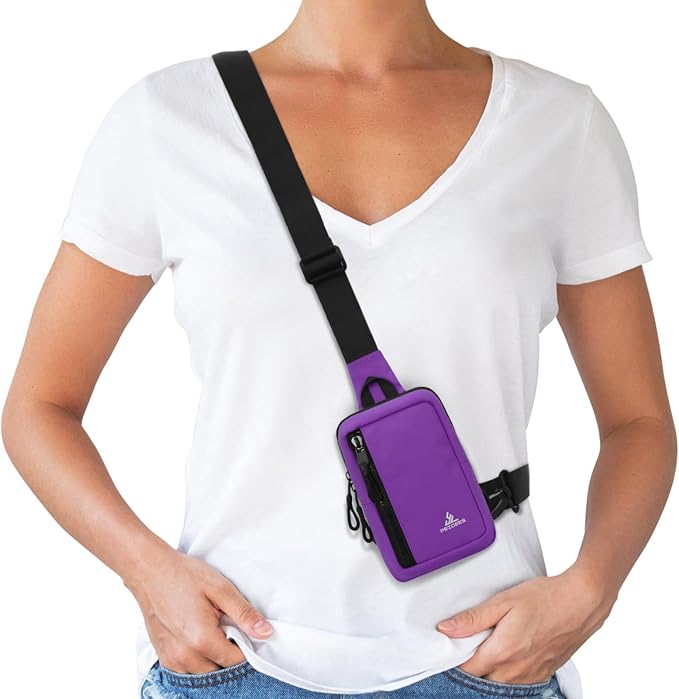 Peicees Small Crossbody Bag for Men Women Mini Sling Bag Travel Running Phone - Image 7