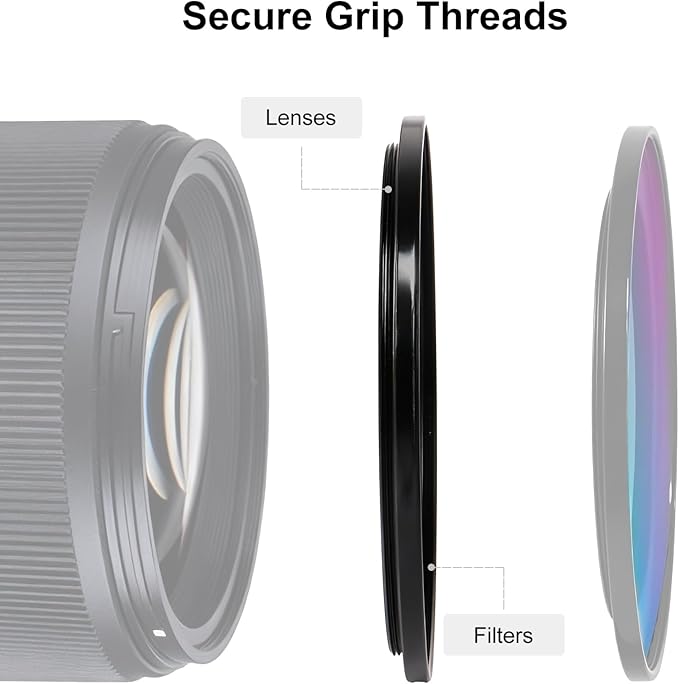 Camkix 77-82mm Step-Up Filter Ring Adapter, 77mm to 82mm - Image 2