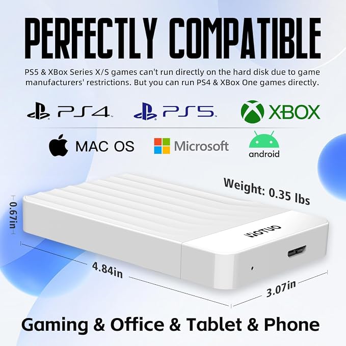 YOTUO Portable External Hard Drive Storage Expansion Mobile HDD USB 3.0 - Image 3