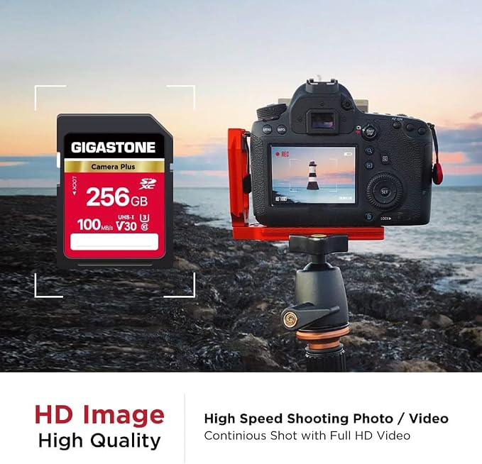 GIGASTONE 256GB SD Card 2-Pack, Camera Plus, UHS-I V30 SDXC Memory Card High - Image 4