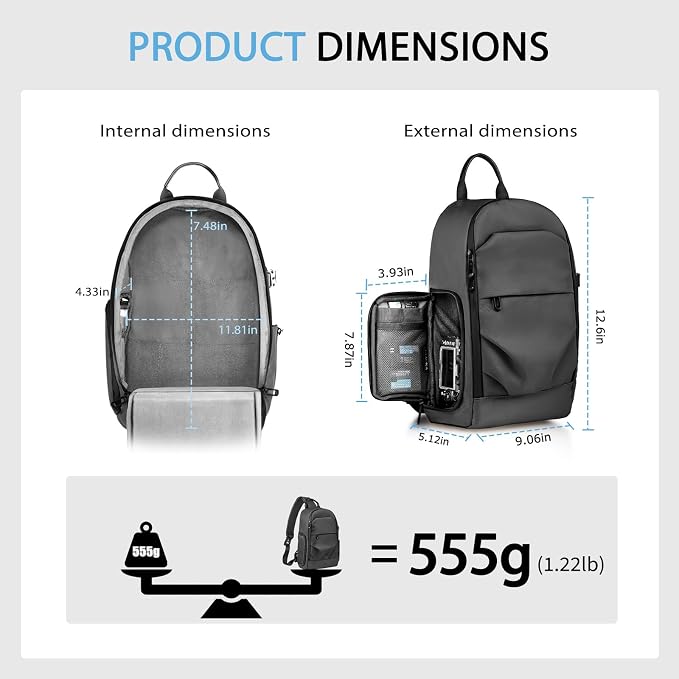 TAAOKA Camera Sling Bag for Photographer– Waterproof Crossbody Camera Bag - Image 5