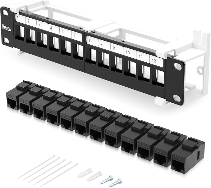12 Port Keystone Patch Panel by PBAEGAV