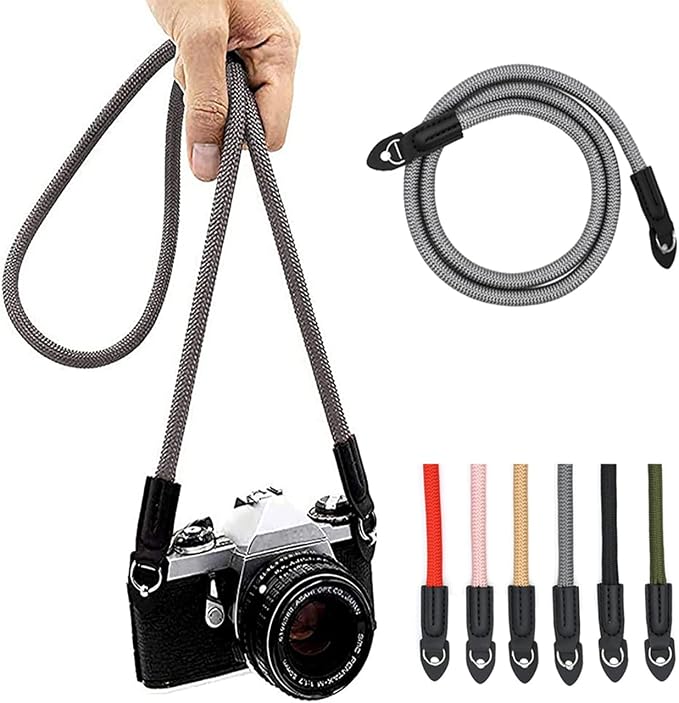 Camera Strap Vintage 100cm Nylon Climbing Rope Camera Neck Shoulder Strap by Eorefo
