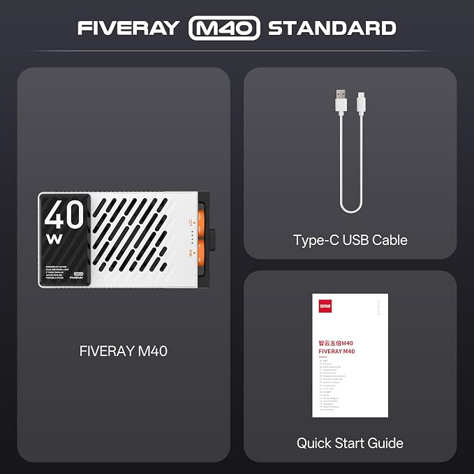 ZHIYUN FIVERAY M40 Video Light, 40W Portable Camera Light, 14000 Lux, CRI/TLCI - Image 2