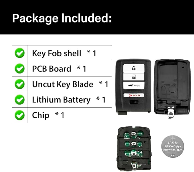 Car Key Fob Remote Keyless Entry Control KR5V1X 313.8Mhz 4 Button Replacement - Image 6