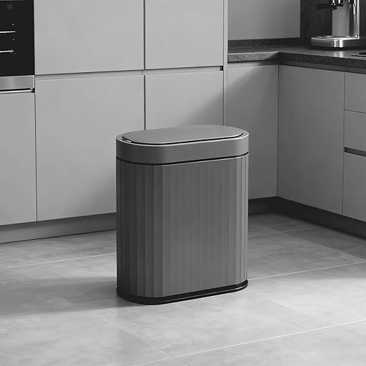 ELPHECO Bathroom Motion Sensor Trash can, 2 Gallon Automatic Garbage Can by ELPHECOUSA