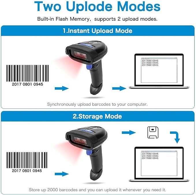 NETUM Bluetooth Barcode Scanner, Compatible - Image 5
