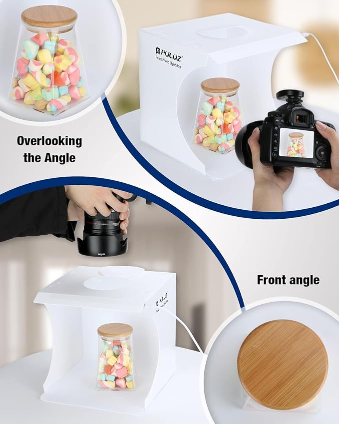 Mini Photo Studio Box, PULUZ 20cm Portable Photography Shooting Light Tent Kit - Image 4