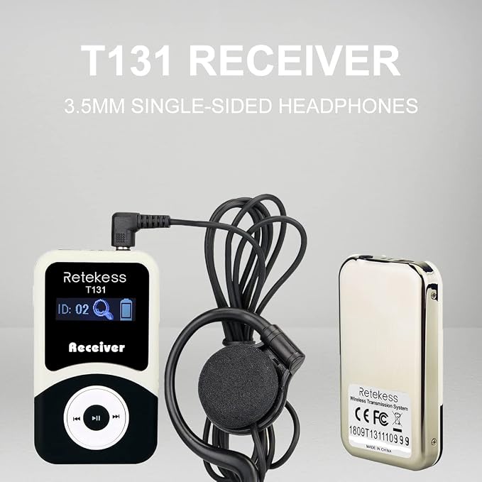 Retekess T130 Church Translation Device, Tour Guide System Rechargeable - Image 5