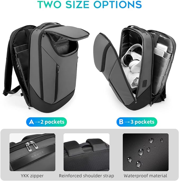 BANGE Business Smart Backpack Waterproof fit 15.6 Inch Laptop Backpack - Image 3