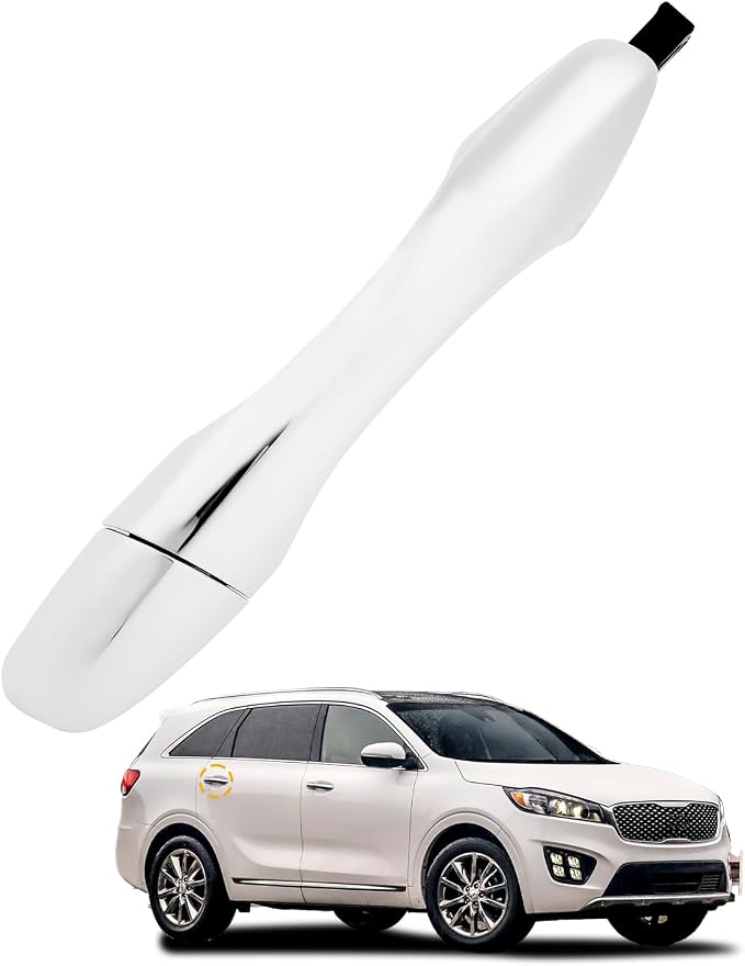 Rear Right Door Handle w/End Cap Cover, Compatible by Gledewen