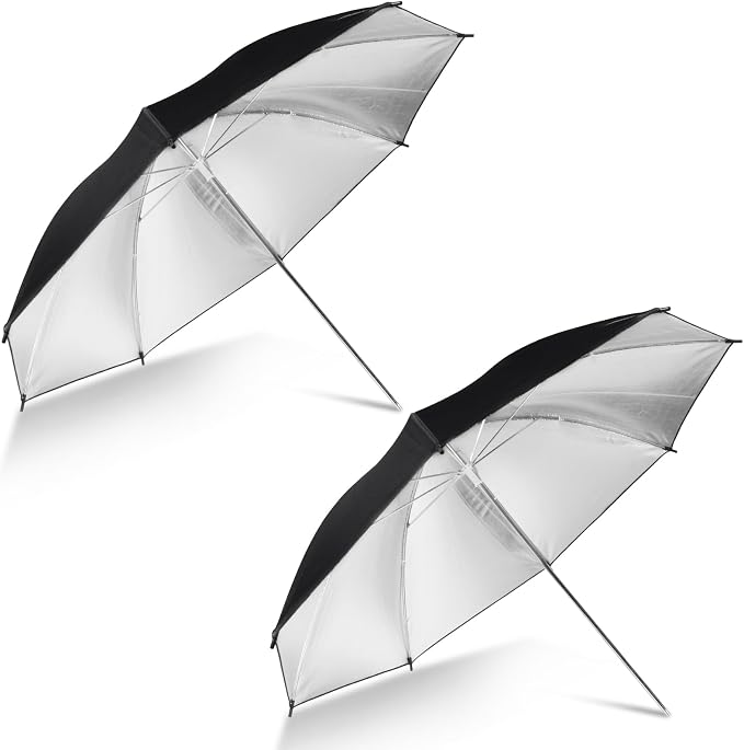 43" Black/Silver Reflective Umbrella Kit by Hahawalker
