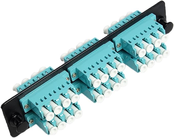 RiteAV LGX Footprint Fiber Optic Cable LC Adapter Patch Panel 6 Ports Loaded by RiteAV