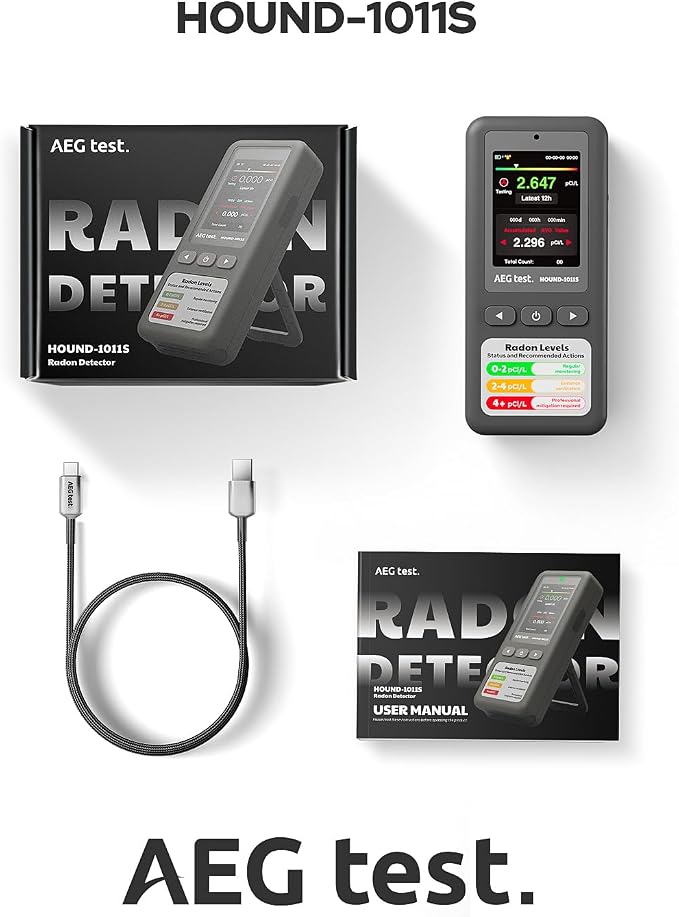 HOUND-1011S Portable Radon Detector, High-Accuracy Sensor - Image 7