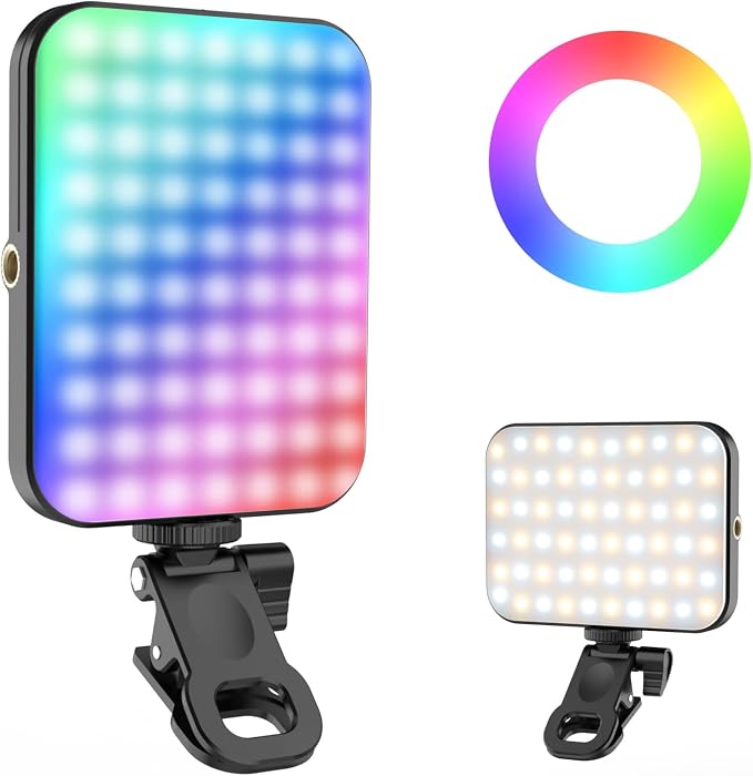 Portable Selfie Light for iPhone: Rechargeable Phone Fill Lights, Ring Light by Unknown
