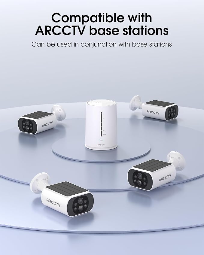 ARCCTV Solar Security Cameras Wireless Outdoor, Add on C3 Base, No Subscription - Image 2