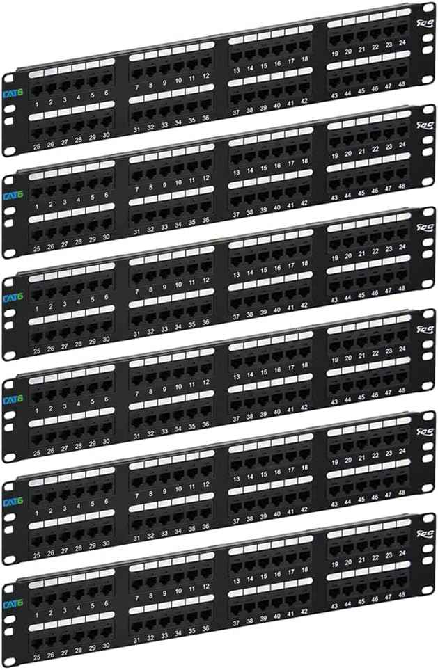 ICC CAT6 Patch Panel, UL Listed & PoE++ Rated Gigabit Applications, Rackmount by ICC