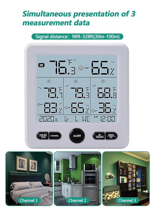 Timloon Indoor Outdoor Digital Thermometer Hygrometer - Image 4