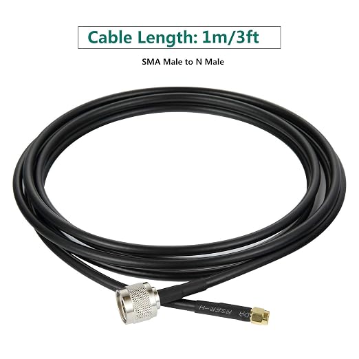 3ft N Male to SMA Male Cable, SMA to N Cable 50 ohm Ultra Low Loss KMR240 - Image 9