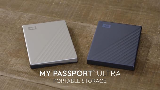 WD 6TB My Passport Ultra Blue, Portable External Hard Drive, Backup Software - Image 5