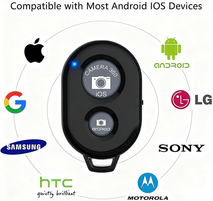 Cellphone Remote Shutter for Smartphones and Tablets, AOQIYUE Wireless Camera - Image 4