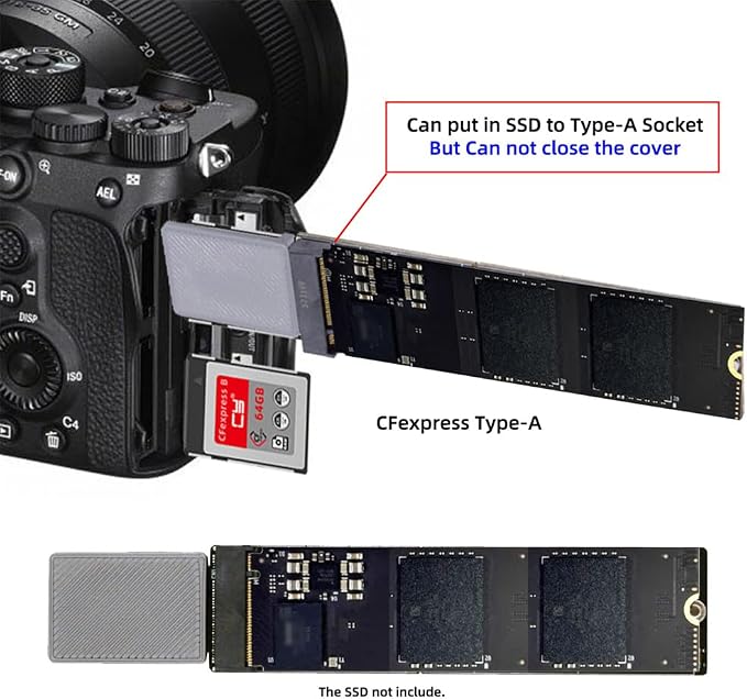 CFexpress Type-A to NVME 2230 2240 2260 2280 Memory Card Kit Case CFE CFA NGFF - Image 8